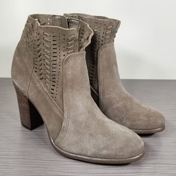 Vince Camuto Fenyia Bootie, Beige Suede, Womens Various Sizes - Picture 3 of 9